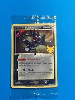 NM/M Pokemon TCG Greninja Gold Star SWSH144 Celebrations Black Star SEALED PROMO - Image 1