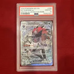 2026 Pokemon ASC EN N’s Zoroark ex #286 Special Illustration Rare PSA 10 - Image 4