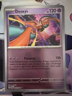 Deoxys 032/086 Reverse Holo Uncommon Mega Evolution: Chaos Rising Pokemon TCG - Image 1