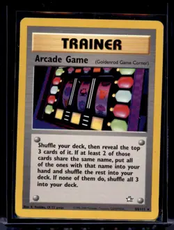 Arcade Game 83/111 Rare Neo Genesis Pokemon Unlimited Near Mint - Image 1