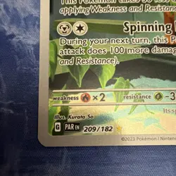The Pokemon Company Ferrothorn 209/182 SV04 Paradox Rift IR Holo ENG HP 140 - Image 2