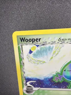 Wooper Delta Species 71/101 Dragon Frontiers Reverse Holo Stamp Pokemon Card LP - Image 2