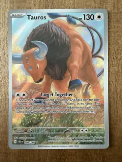Tauros 96/86 Illustration Rare Pokemon Chaos Rising ME04 NM - Image 1
