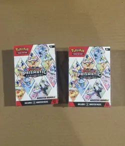LOT OF 2 Pokemon TCG Scarlet Violet PRISMATIC EVOLUTIONS Booster Bundle - Sealed - Image 1