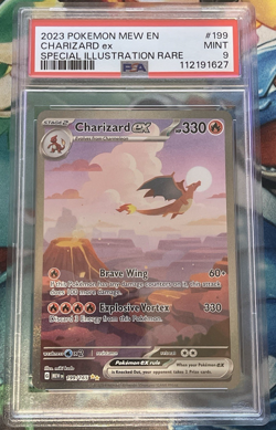 2023 POKEMON MEW EN-151 #199 CHARIZARD ex SPECIAL ILLUSTRATION RARE PSA 9 - Image 2