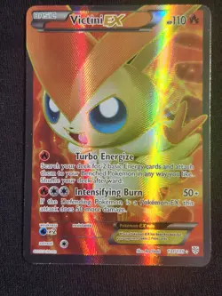 Pokemon Plasma Storm Victini EX Full Art Ultra Rare Holo 131/135 NM - Image 1