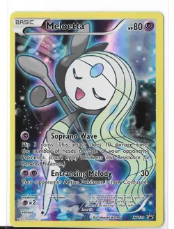 2016 Pokemon Black Star Promo Meloetta Full Art Holo XY120 - Image 1