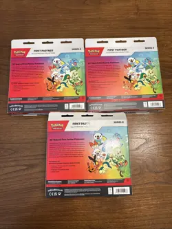 Pokemon First Partner Illustration Collection Series 2 Boxes Lot Of 3 - Image 2