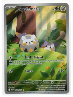 Togedemaru 104/094 Illustration Rare Phantasmal Flames Pokemon Near Mint - Image 1