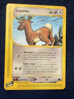 Pokemon Card - Stantler Skyridge 102/144 Non Holo Vintage - Image 1