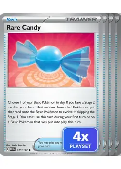4x Rare Candy 125/132 C Mega Evolution Pokemon NM/M - Image 1