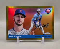 2025 Topps Chrome Platinum - Kyle Tucker #91 Gold Refractor 26/50 - Image 1