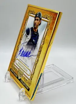 JORGE POSADA 2025 TOPPS GILDED GALLERY OF GOLD AUTOGRAPH C AUTO /50 Q5498 - Image 3