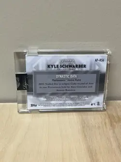 2017 Topps Dynasty Kyle Schwarber PATCH AUTO /5 GOLD Chicago Cubs Signed #AP-KS6 - Image 2