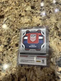 2024 Panini Prizm Copa America Yunus Musah Auto Autograph Gold /10 Usmnt - Image 2