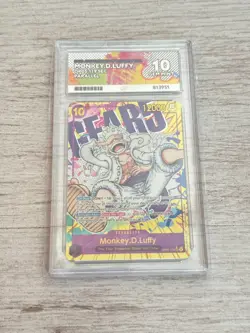 One Piece TCG OP05-119 Monkey D. Luffy Gear 5 SEC Alt Art English - Ace 10 - Image 4