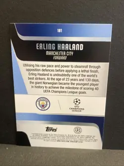 Topps Flagship UCC 2026 #181 Erling Haaland Manchester City Card - Image 2