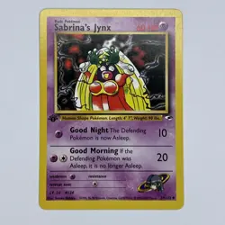 Sabrina's Jynx 59/132 Gym Heroes 1st Edition Uncommon Pokemon Card NM - Image 1