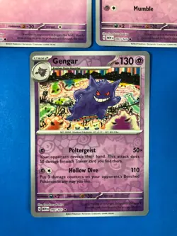 Gastly Haunter Gengar Pokemon 151 Card Lot - X3 Rev Holos - A223 Evolved - Image 4