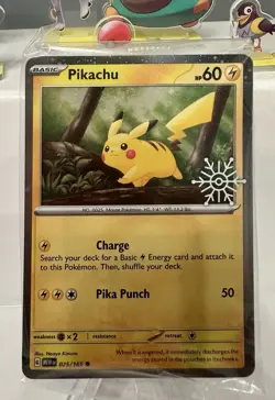 Pikachu - (Holiday Calendar) 025/165 Miscellaneous Cards & Products Holo - Image 1