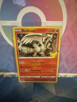 Reshiram 002/025 Holo Rare Celebrations Set 25TH ANNIVERSARY NM Pokemon Card - Image 1