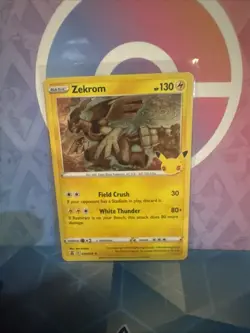 Zekrom 010/025 Holo Rare Pokemon Card Tcg 2021 SWSH Celebrations TCG Card NM - Image 1