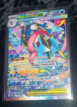 Pokemon Chaos Rising MEGA GRENINJA EX SIR 116/086 Special Illustration Rare Mint - Image 1