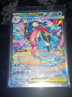Pokemon Chaos Rising MEGA GRENINJA EX SIR 116/086 Special Illustration Rare Mint - Image 2