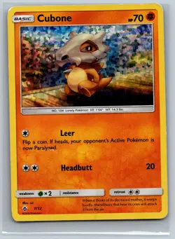 Cubone 007/012 Holo Promo McDonald's Promos 2018 Pokemon Near Mint - Image 1