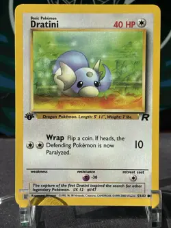 Pokemon Dratini Team Rocket 1st Edition #53/82 Near Mint - Image 1