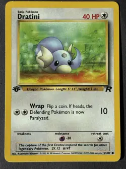 Pokemon Dratini Team Rocket 1st Edition #53/82 Near Mint - Image 2