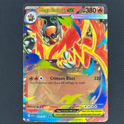 Mega Emboar ex 031/217 Double Rare ME: Ascended Heroes Pokemon Near Mint - Image 1