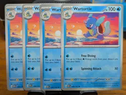 Pokemon TCG Scarlet & Violet 151 Wartortle 008/165 x4 Playset - Image 1
