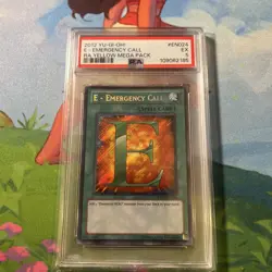 Yu-gi-oh! TCG Emergency Call RYMP-EN024 Ra Yellow Mega Pack Unlimited PSA 5 - Image 1