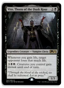 Vito, Thorn of the Dusk Rose (Foil) - NM - M21 Core Set 2021 # 127 - MTG Magic - Image 1