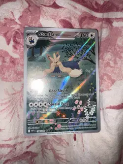 Stoutland 156/086 Sv: White Flare Holo Pokemon Card TCG English - Image 1