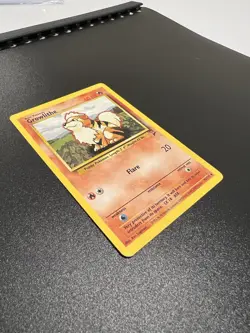 Growlithe 42/130 Base Set 2 2000 Pokemon Card Uncommon NM - Image 3