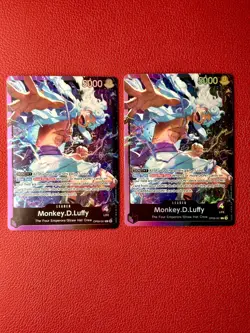 2 Monkey.D.Luffy One Piece -0P09-061 Leader Starter Deck 26 Holo Foil Cards NM - Image 1