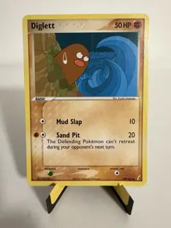 1x Single Pokemon TCG Card Diglett 50/100 EX Crystal Guardians No Holo Common Nm - Image 1