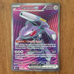 Pokemon TCG Genesect EX Full Art 161/086 Black Bolt Ultra Rare NM Card - Image 1
