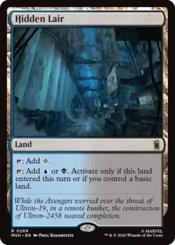 Hidden Lair - Near Mint MTG Marvel Super Heroes - Image 1