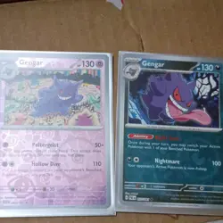 Pokemon TCG Scarlet & Violet 151/Temporal Forces 2-Card Holo Lot: Gengar - Image 1