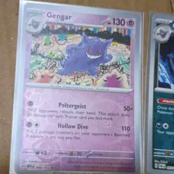 Pokemon TCG Scarlet & Violet 151/Temporal Forces 2-Card Holo Lot: Gengar - Image 2