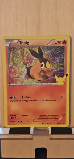 Tepig 13/25 2021 McDonald's 25th Anniversary Pokemon Card TCG Promo Holo - Nm - Image 1