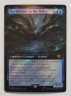 MTG LORD OF THE RINGS THE WATCHER IN THE WATER LTR 0765 MYTHIC RARE SURGE FOIL - Image 1