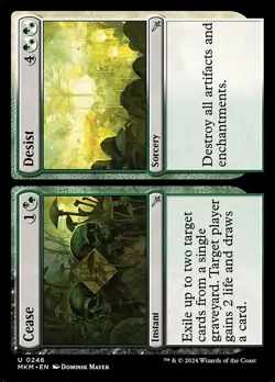 Cease // Desist [MKM] #246 Foil NM MTG - Image 1