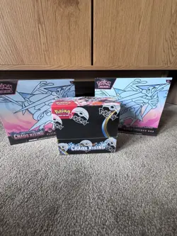 Pokemon TCG Chaos Rising (2x Pokemon Center ETB, 1x Booster Box) New & Sealed - Image 1