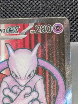 Team Rocket's Mewtwo ex 213/182 Sv10: Destined Rivals Holo Pokemon In Mint Cond - Image 3