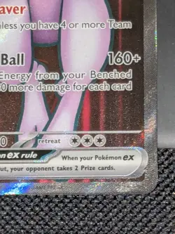 Team Rocket's Mewtwo ex 213/182 Sv10: Destined Rivals Holo Pokemon In Mint Cond - Image 4