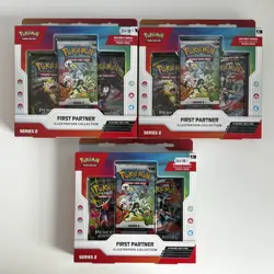 3 x Sealed Boxes! Pokemon TCG First Partner illustration Collection Series 2 - Image 1